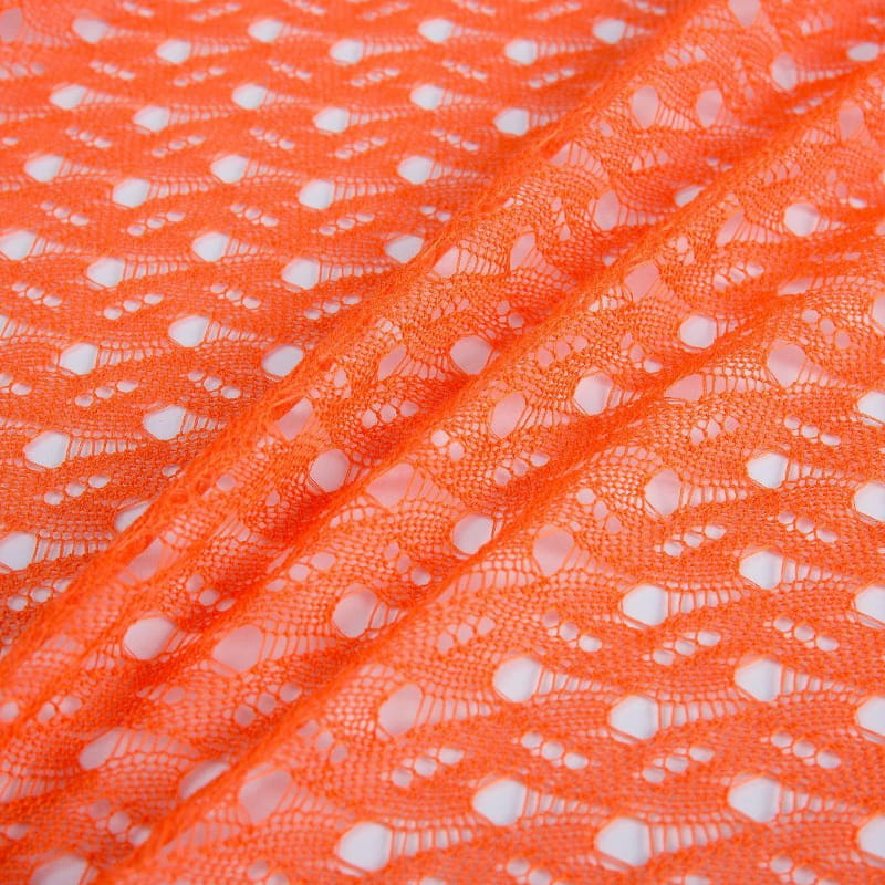 الگوی توخالی قرمز ژاکارد پارچه لباس تنفس قابل تنفس